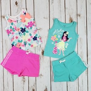 Baby Girls Summer Outfits, Size 9 Months
